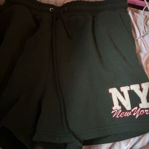 Lazy Sunday Forest Green Shorts